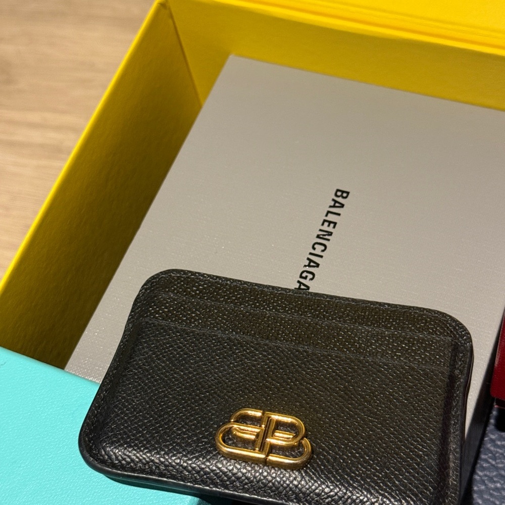 Balenciaga Black Card Holder